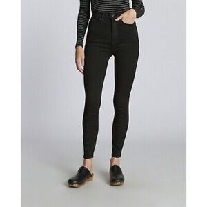 Everlane way high black skinny jean.